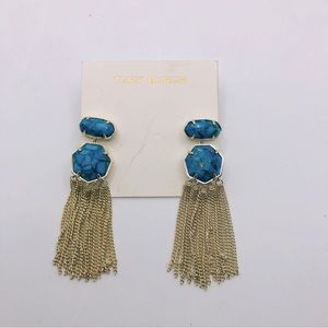 Tory Burch turquoise blue earring
